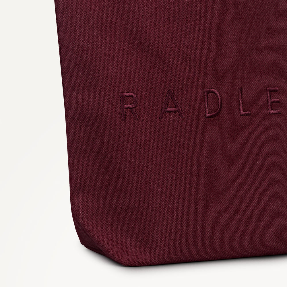 Radley Embroidery Small Open Top Grab Dark Cherry - 113250