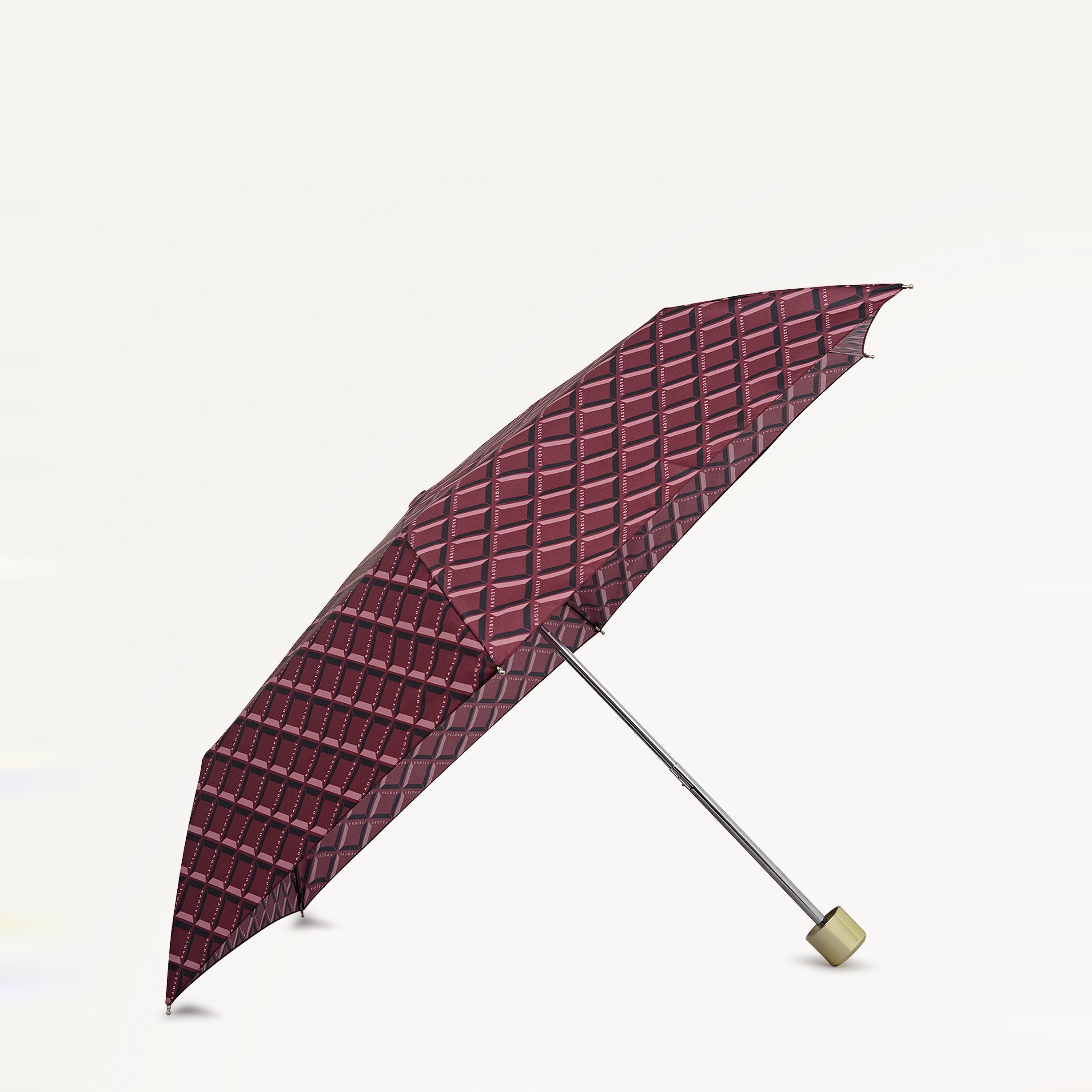 Dark Cherry Responsible Handbag Umbrella | Radley Geo SS26