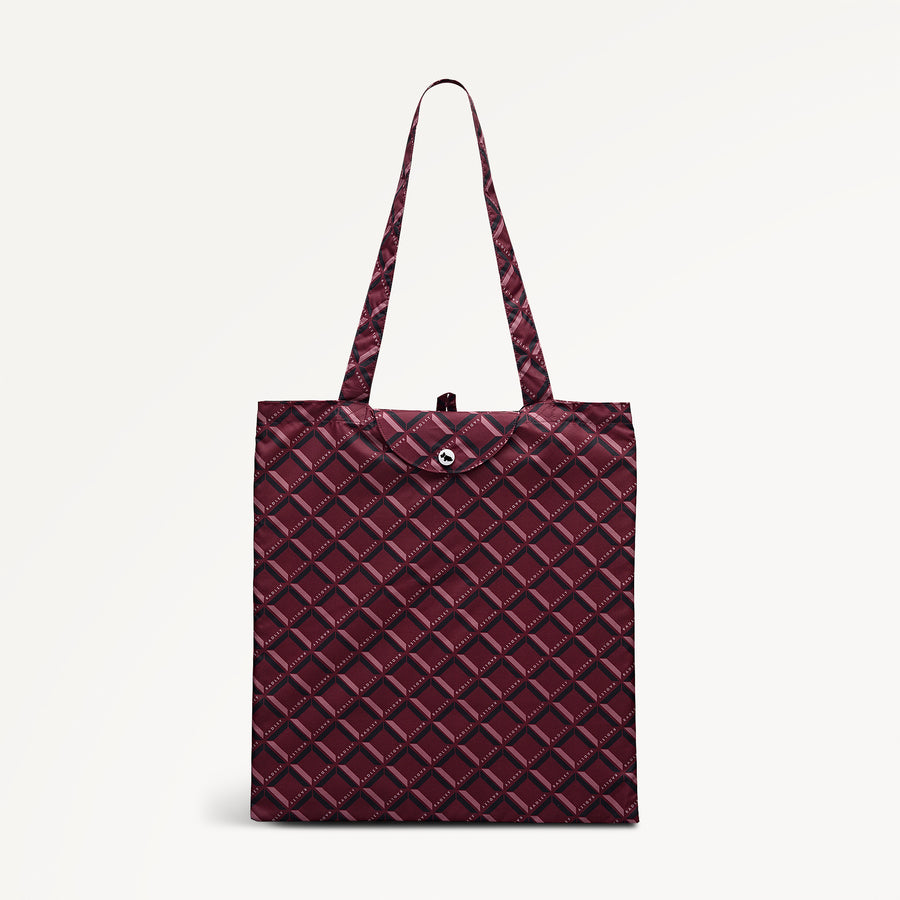 Radley Geo Responsible Foldaway Dark Cherry - 113256