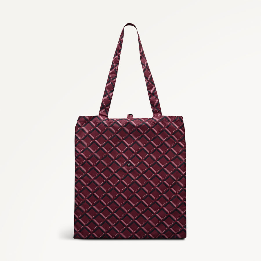Radley Geo Responsible Foldaway Dark Cherry - 113256