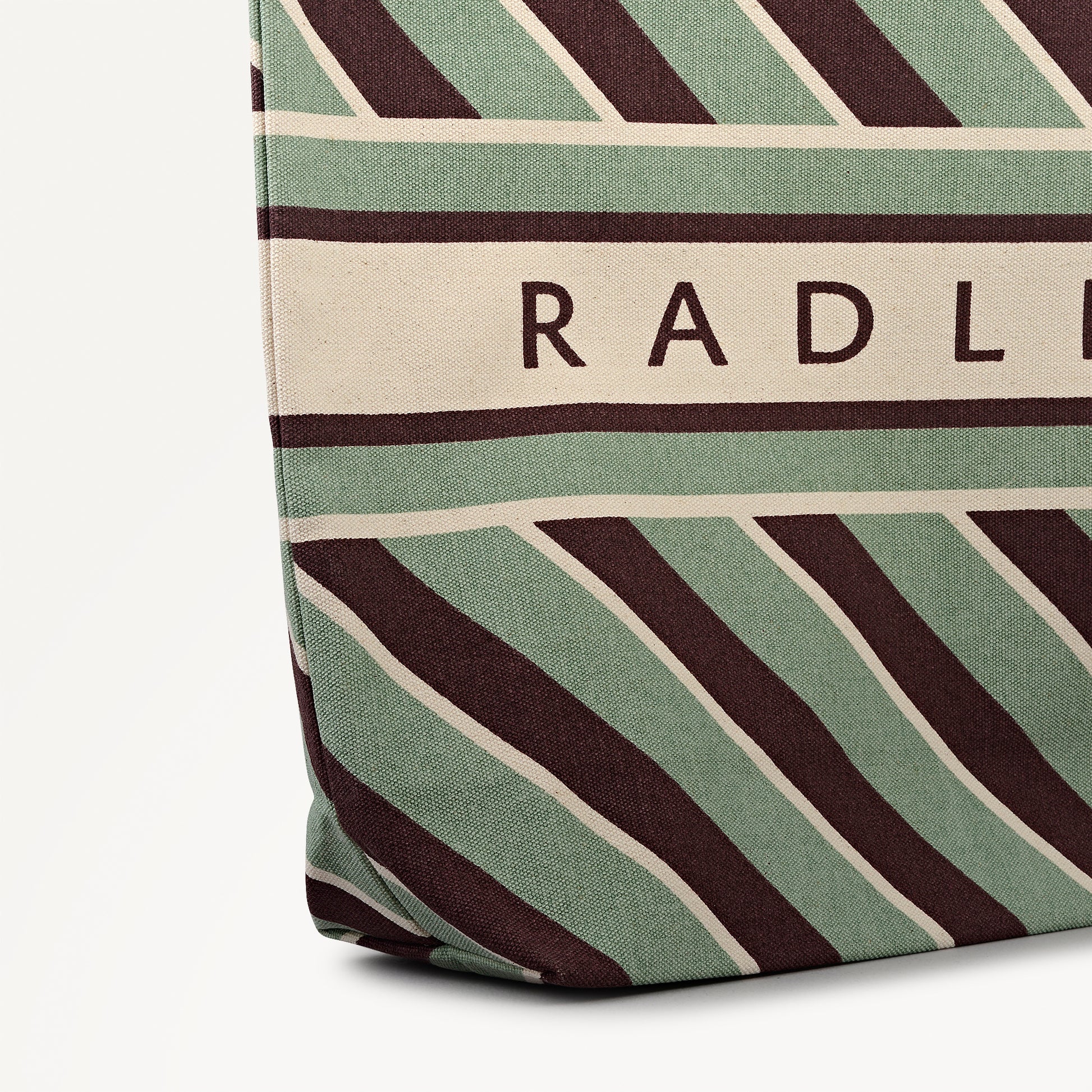 Radley Diagonal Stripe Extra Large Open Top Tote Pistachio - 113259