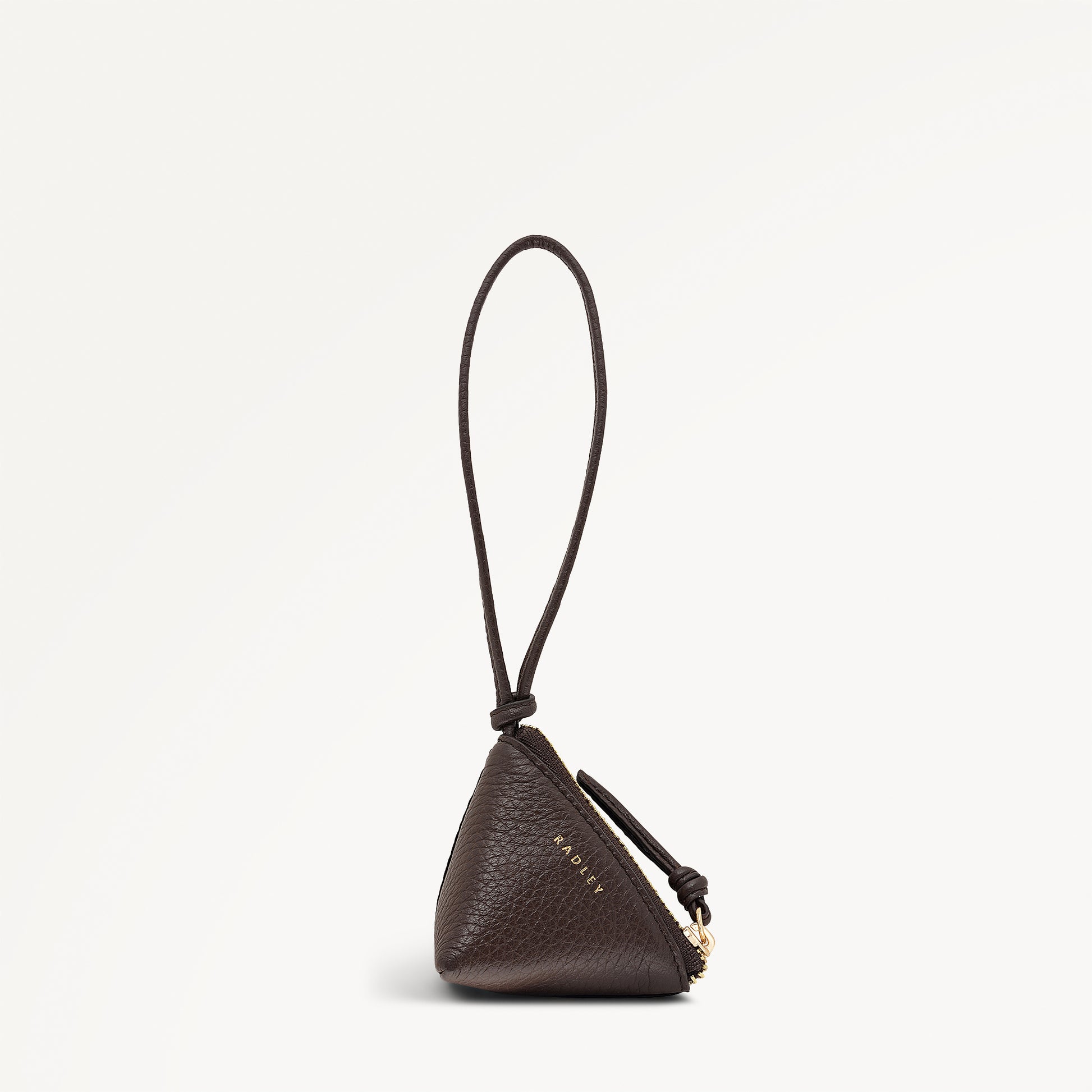 Triangle Street Small Bag Charm Dark Oak - 113263