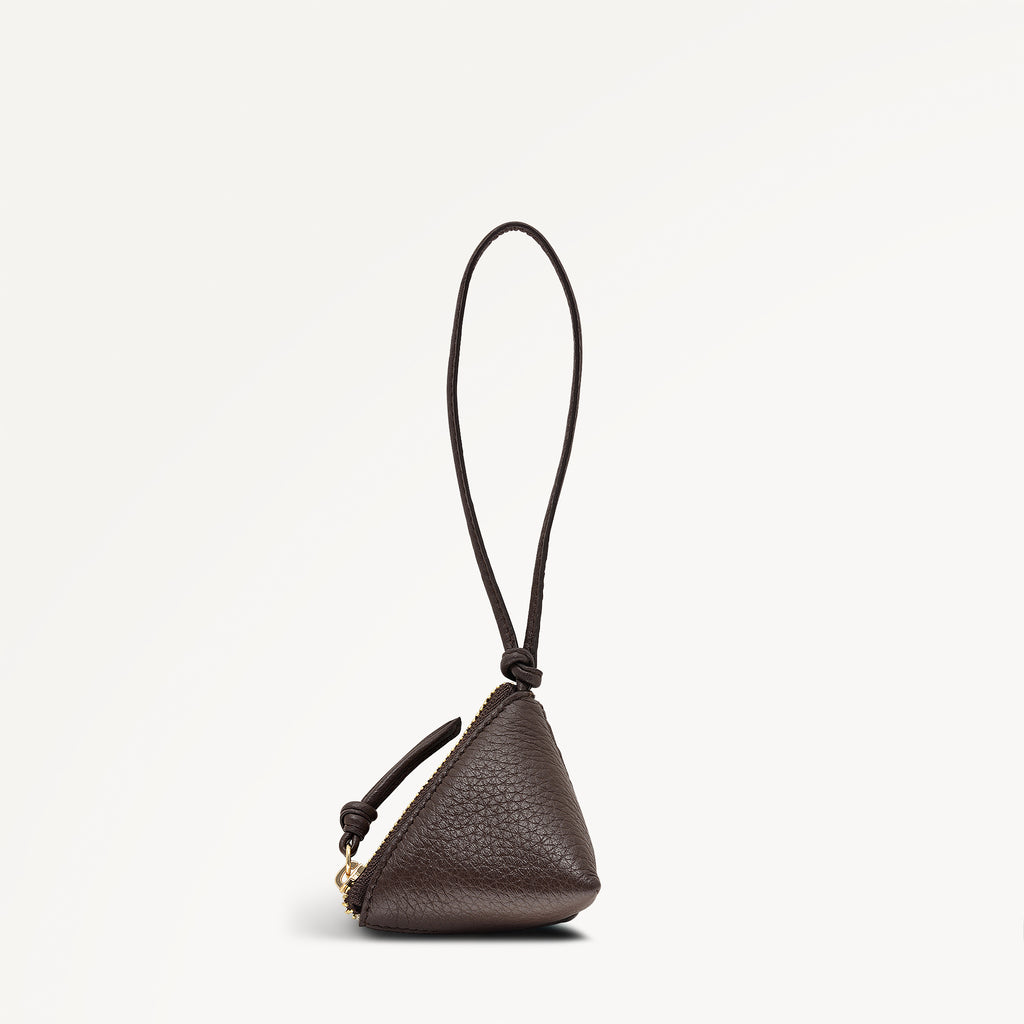 Triangle Street Small Bag Charm Dark Oak - 113263