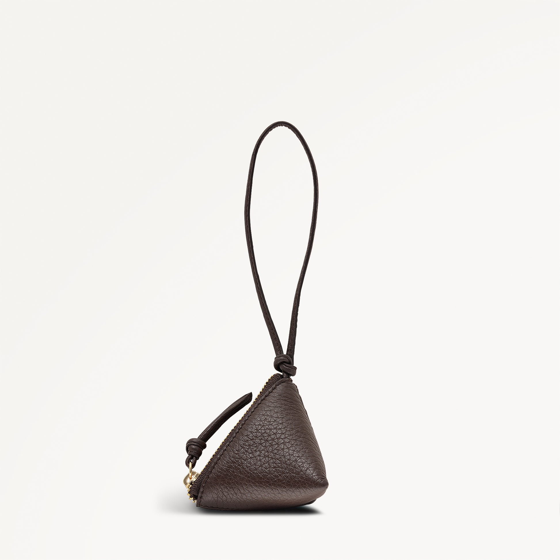 Triangle Street Small Bag Charm Dark Oak - 113263