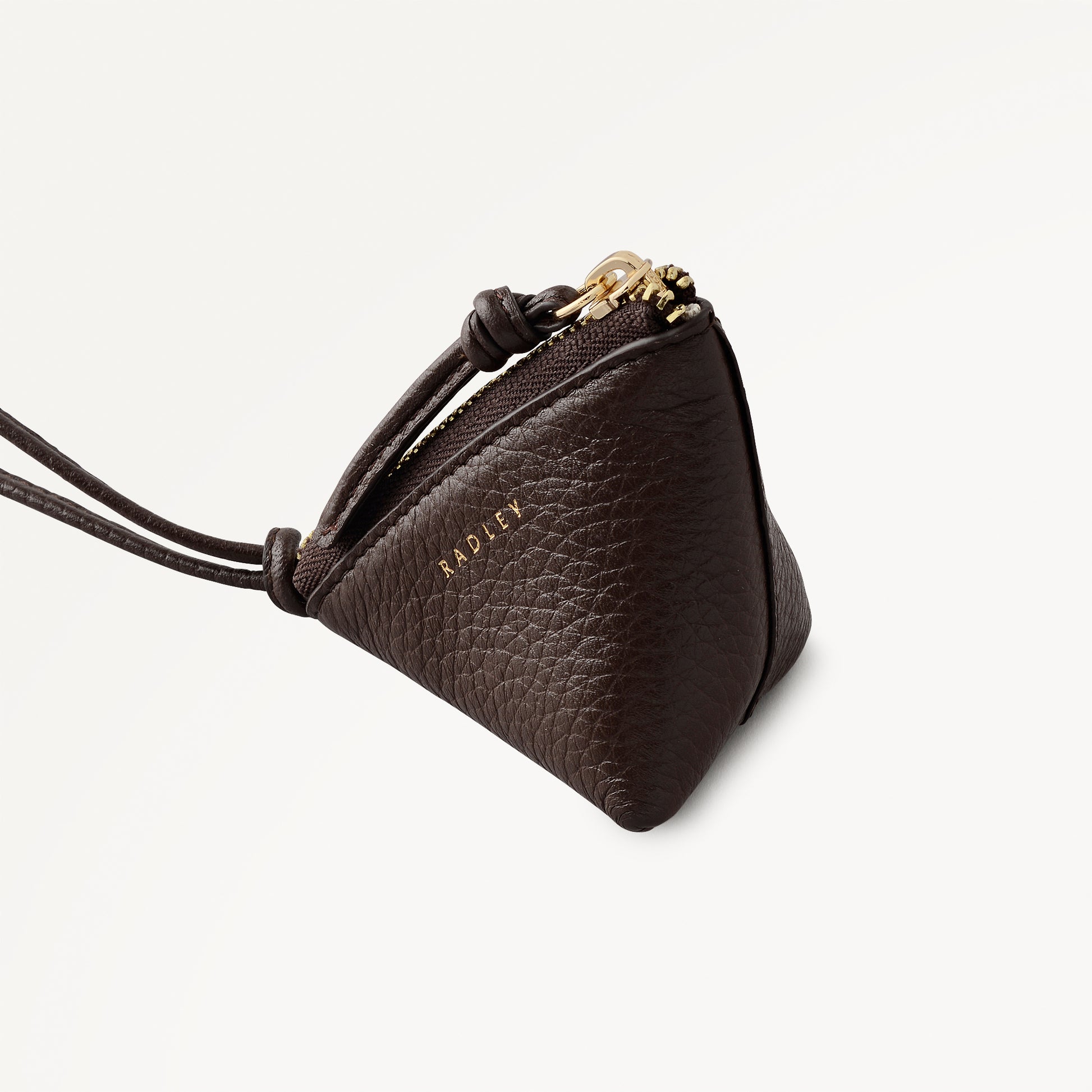 Triangle Street Small Bag Charm Dark Oak - 113263