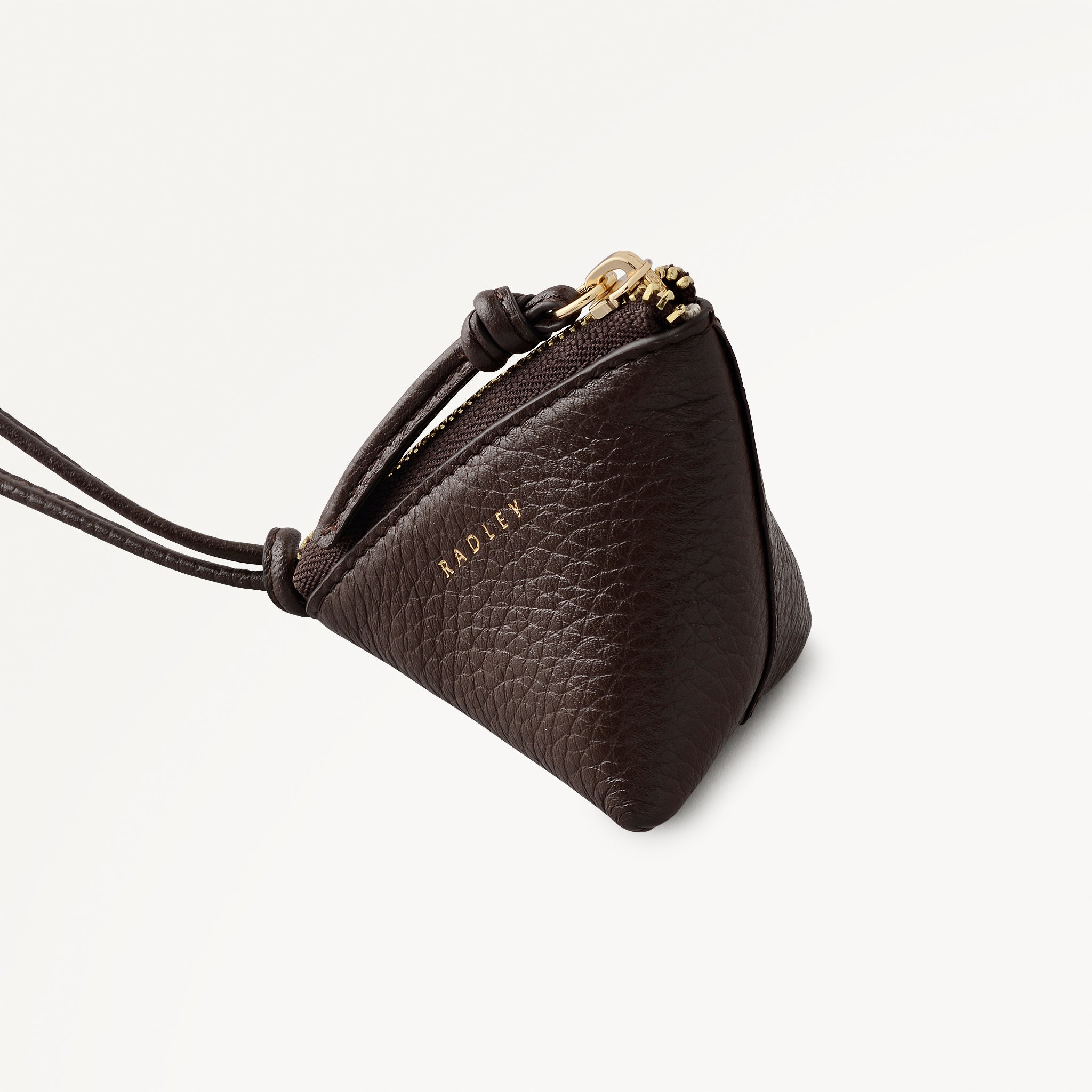 Triangle Street Small Bag Charm Dark Oak - 113263