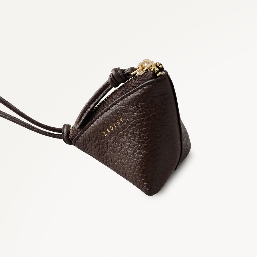 Triangle Street Small Bag Charm Dark Oak - 113263