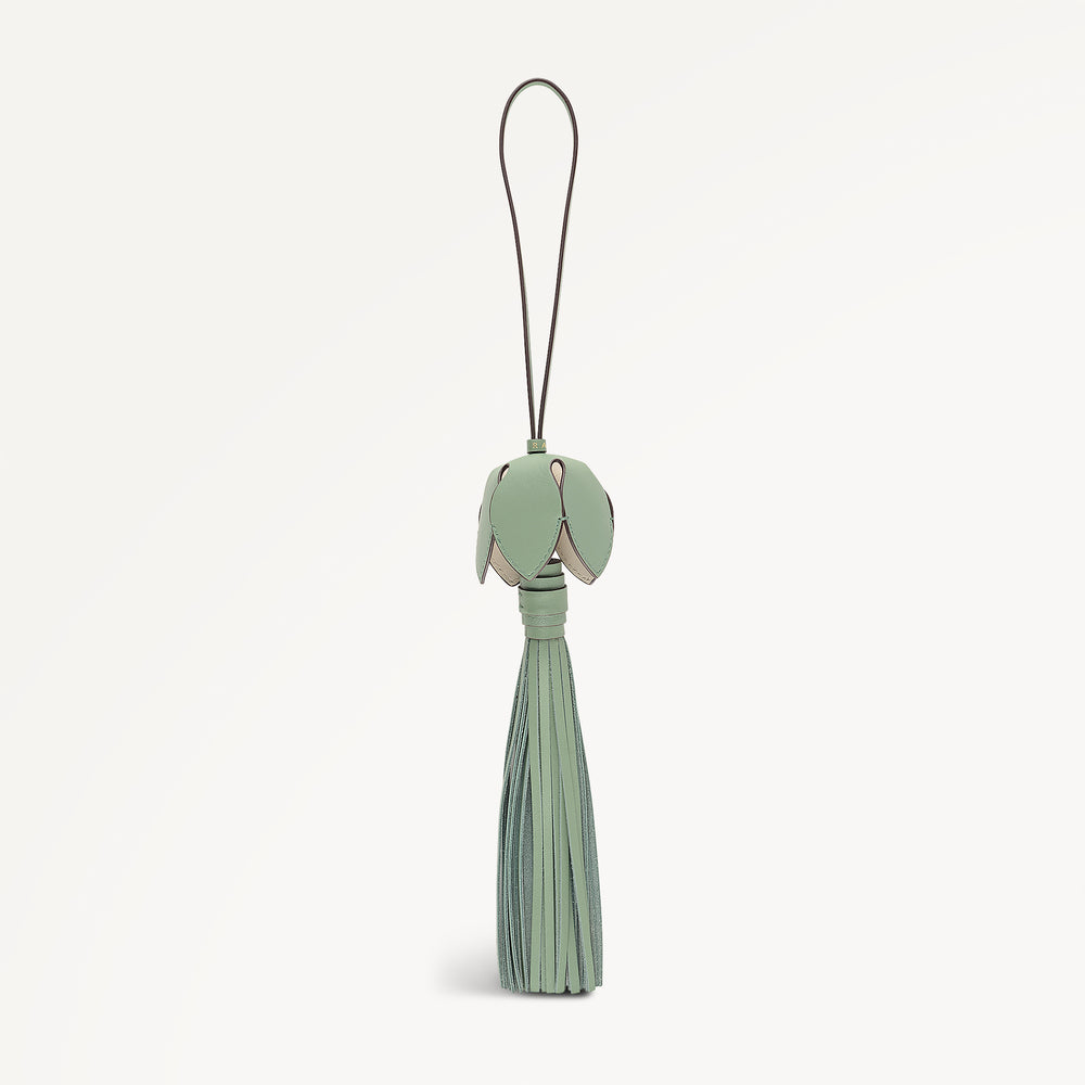FLOWER LANE SMALL BAG CHARM PISTACHIO