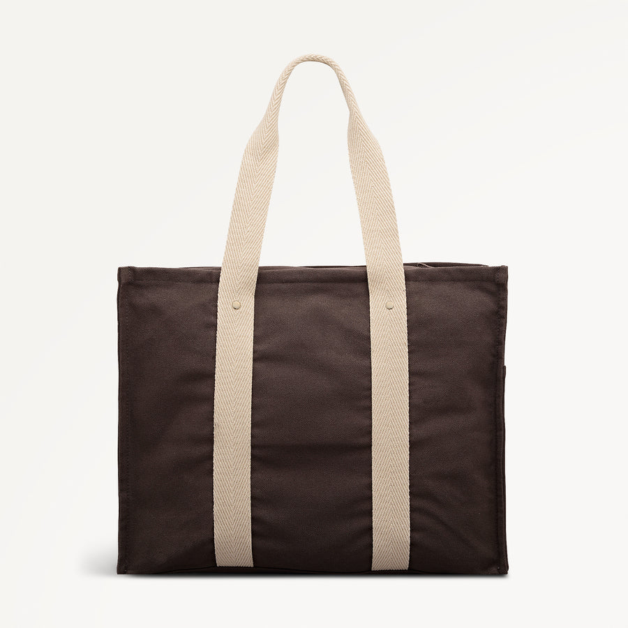 Bourdon Place Large Ziptop Tote Coffee - 113266