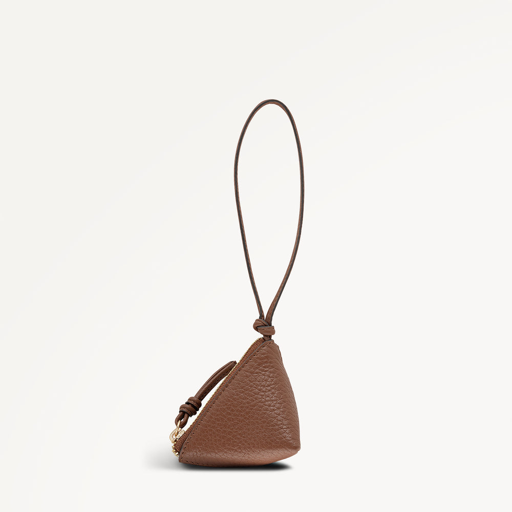 Triangle Street Small Bag Charm Cognac - 113268