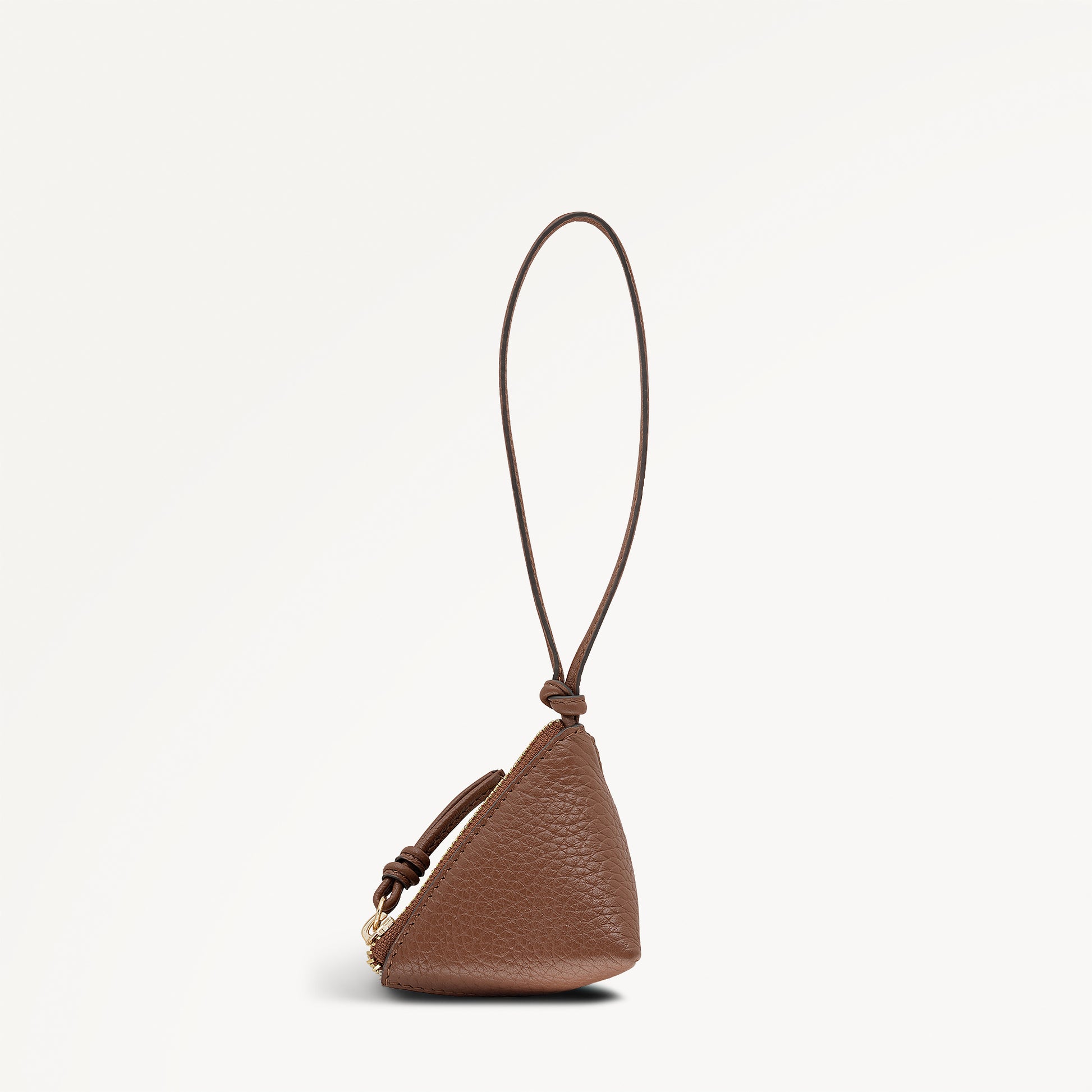 Triangle Street Small Bag Charm Cognac - 113268