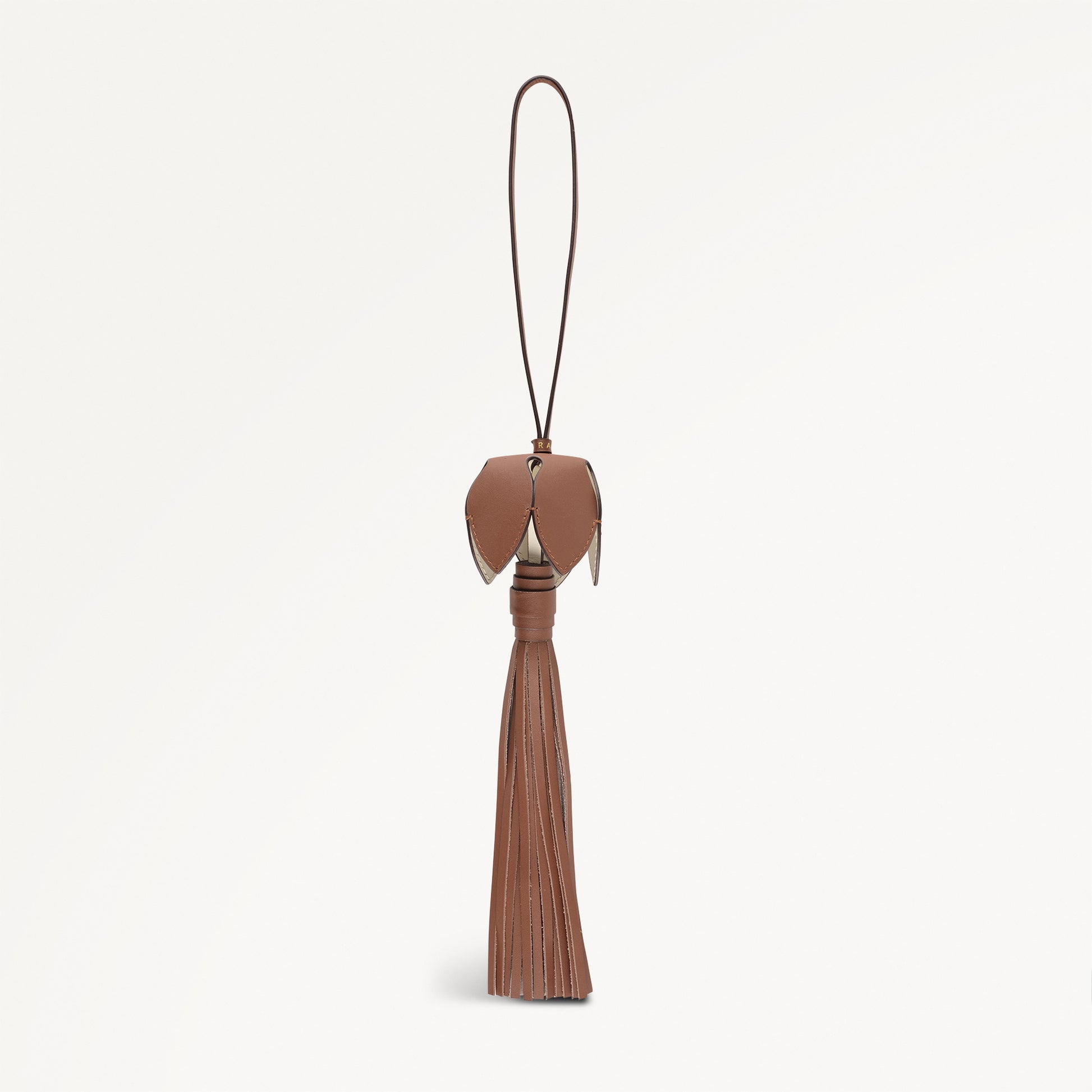 FLOWER LANE SMALL BAG CHARM COGNAC