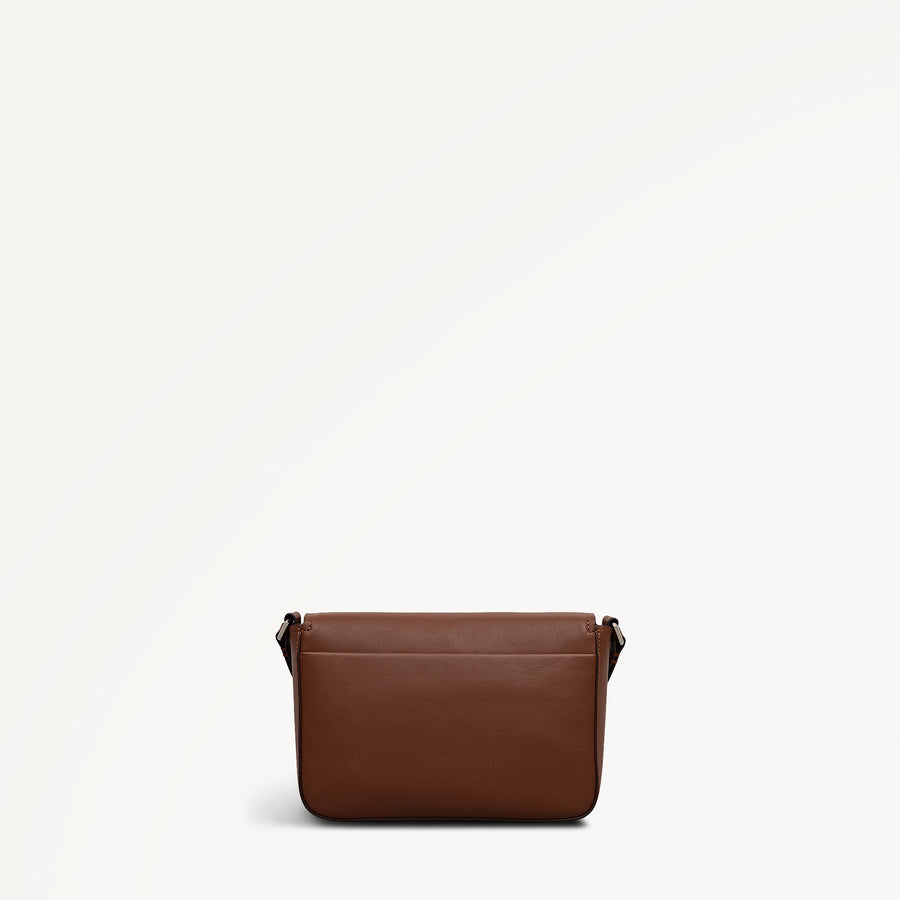 Percy Grove Medium Flapover Cross Body Cherrywood - 113282