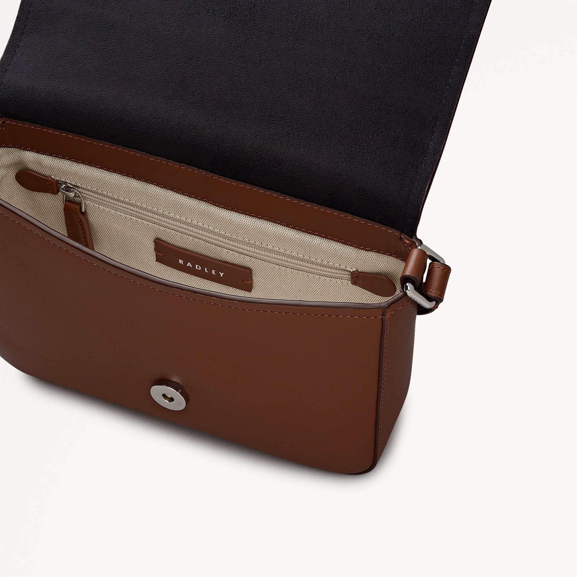 Percy Grove Medium Flapover Cross Body Cherrywood - 113282