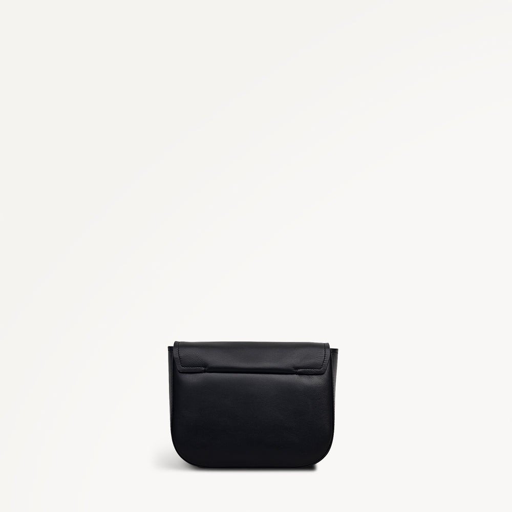 To The Moon Small Flapover Cross Body Black - 113297