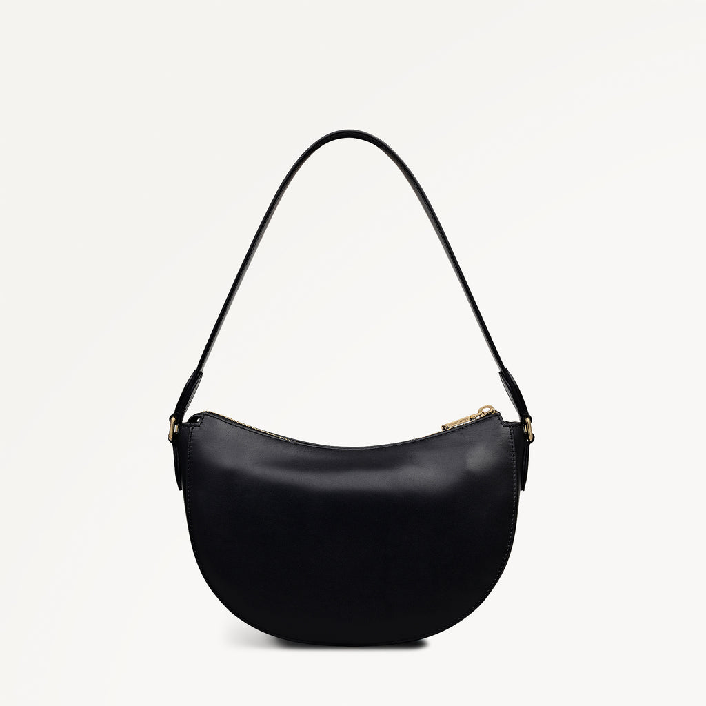 To The Moon Small Ziptop Shoulder Black - 113298