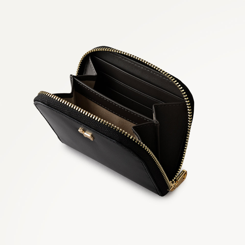 Percy Grove Small Zip Around Purse Black - 113301