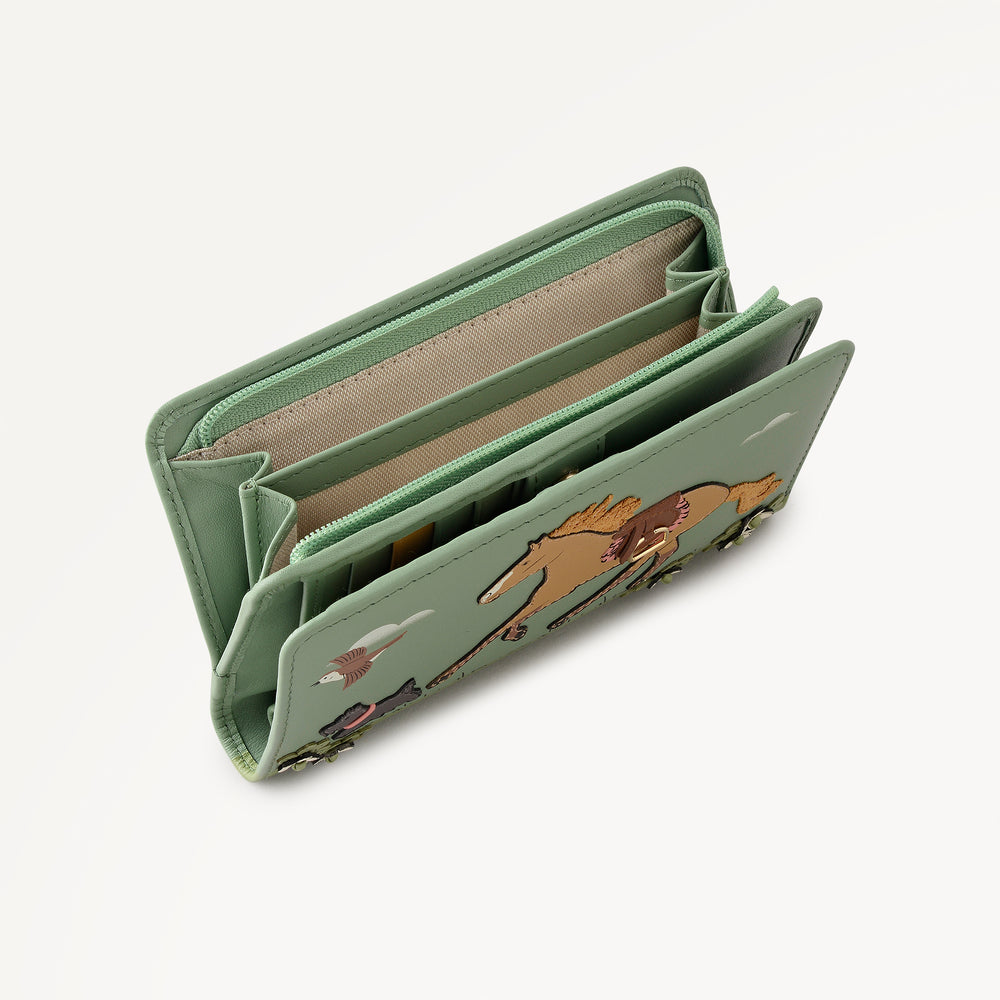 Lunar New Year - SS26 Medium Bifold Purse Pistachio - 113308