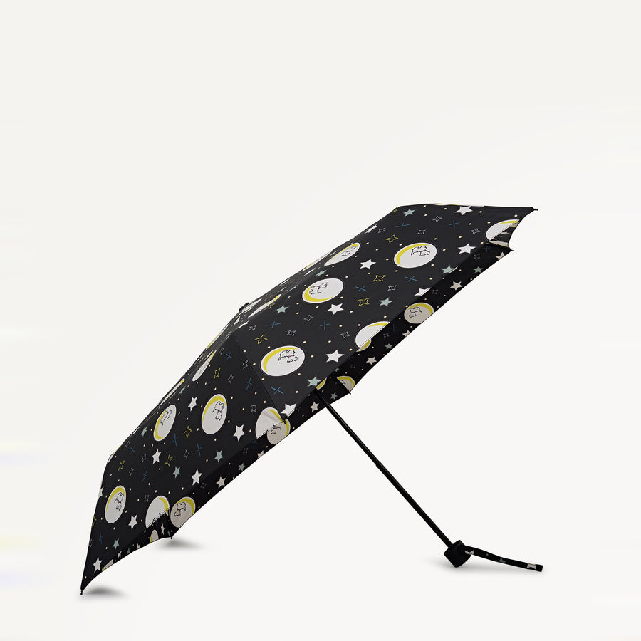 To The Moon Responsible Handbag Umbrella Black - 113309