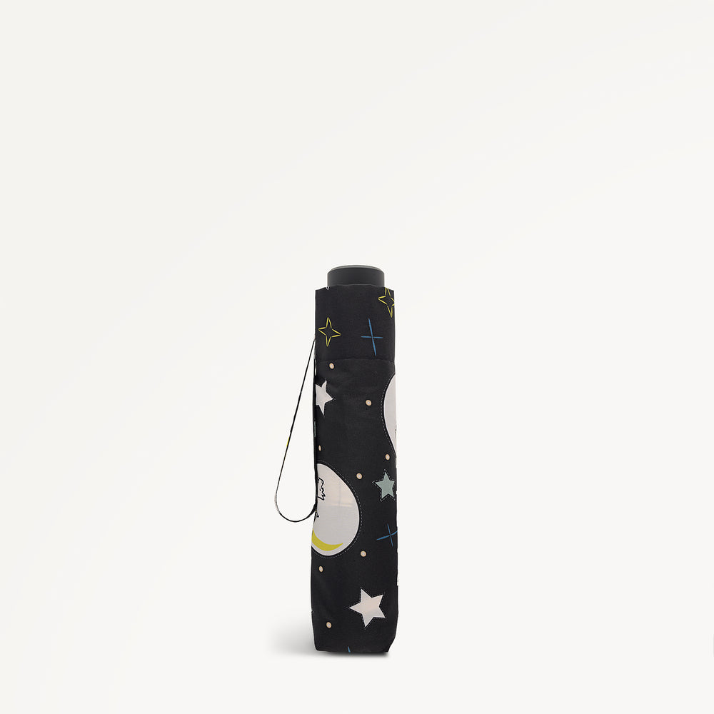To The Moon Responsible Handbag Umbrella Black - 113309