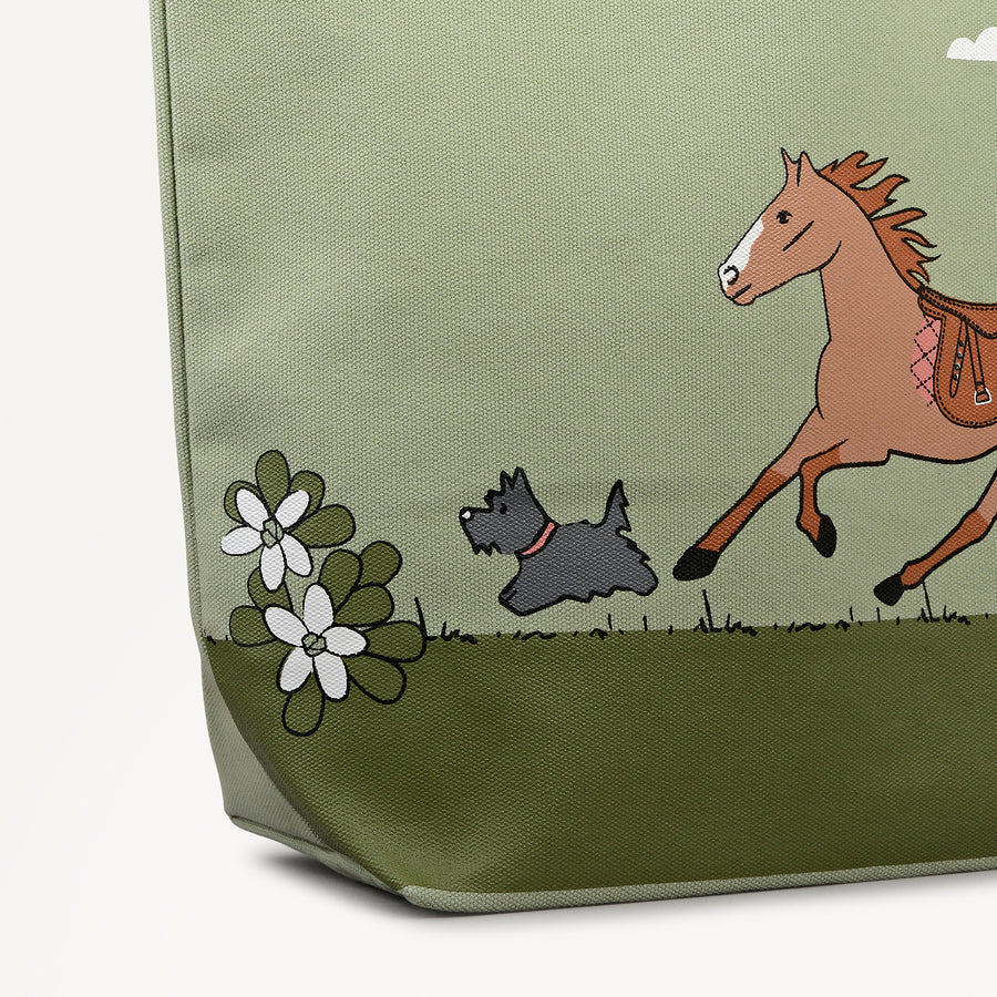 Lunar New Year SS26 Medium Open Top Tote Pistachio - 113317