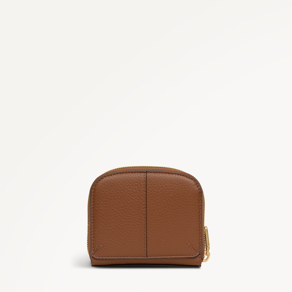 Dukes Place Medium Zip Around Purse Saddle - 113320