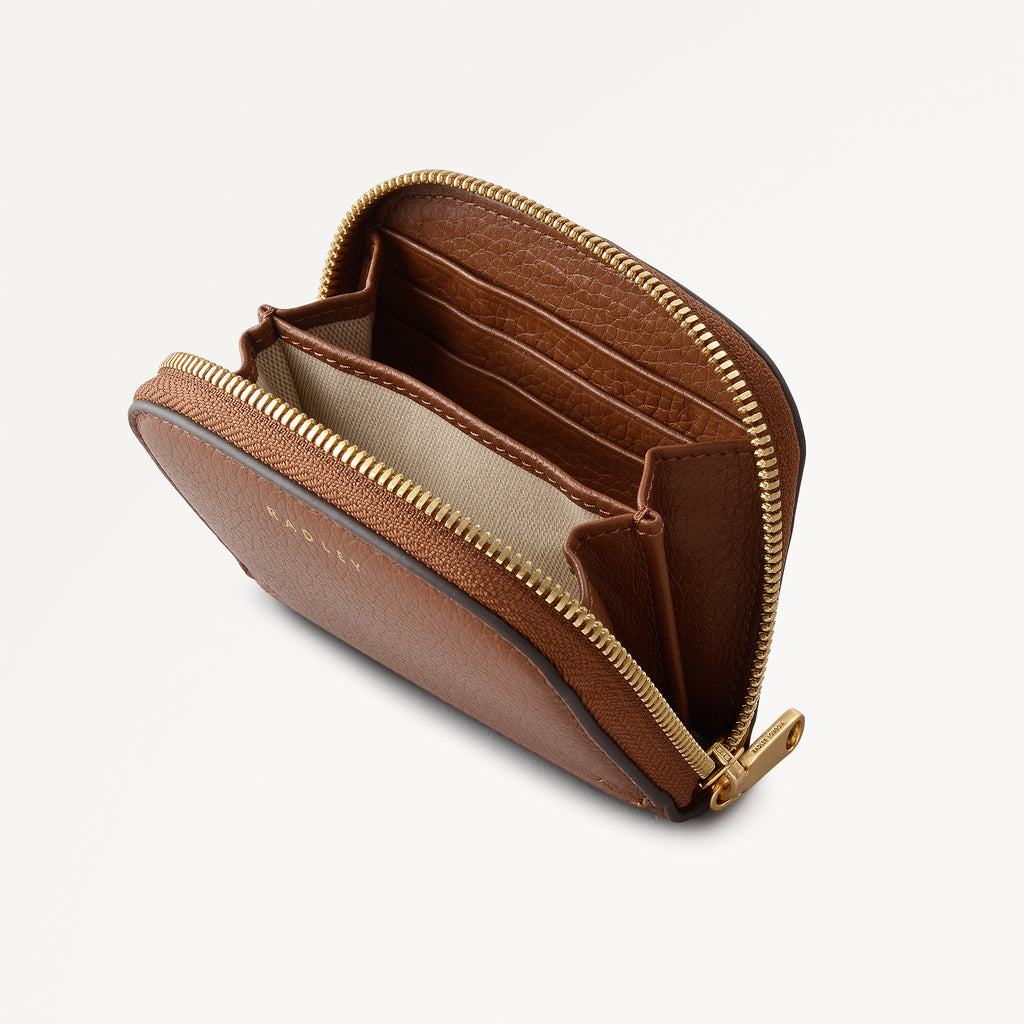 Dukes Place Medium Zip Around Purse Saddle - 113320