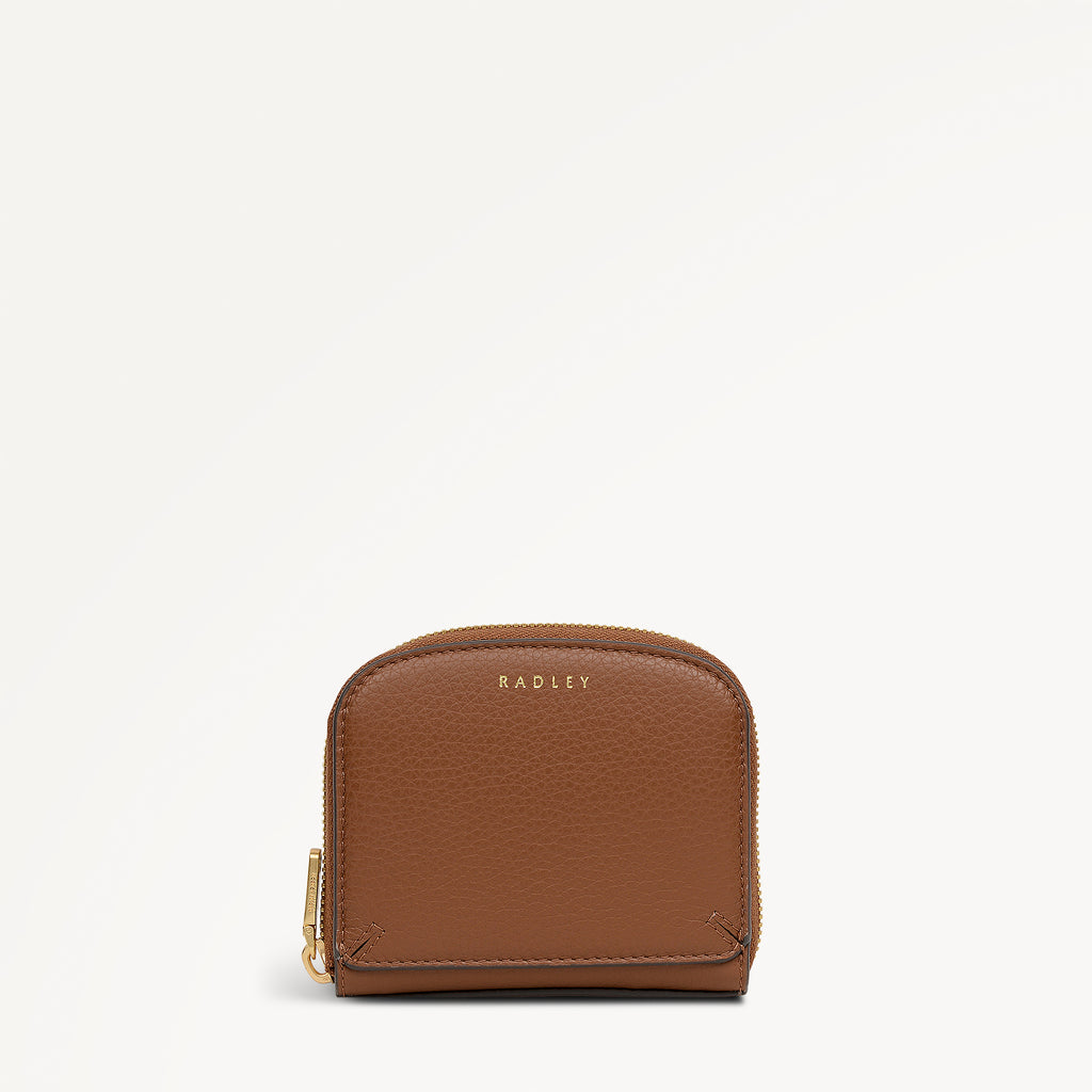 Dukes Place Medium Zip Around Purse Saddle - 113320