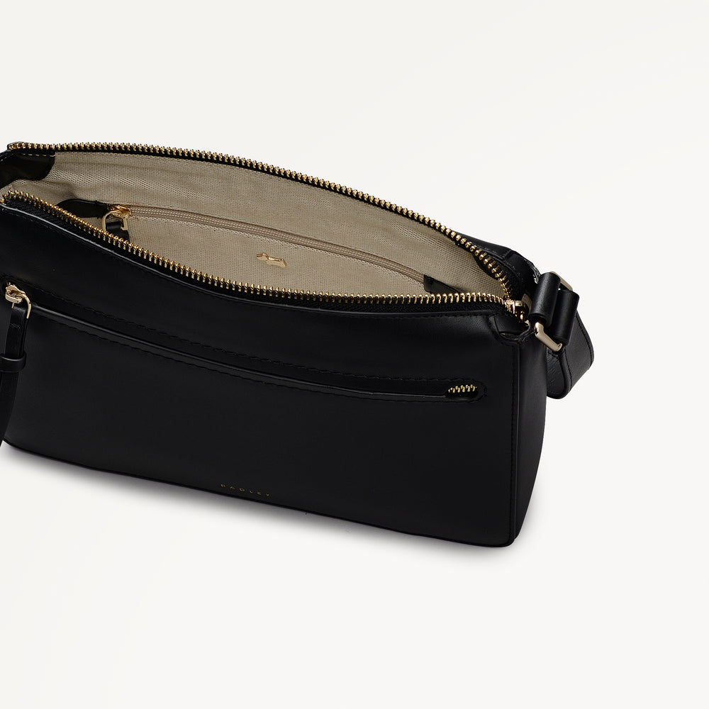 Fountain Park Small Ziptop Cross Body Black - 113324
