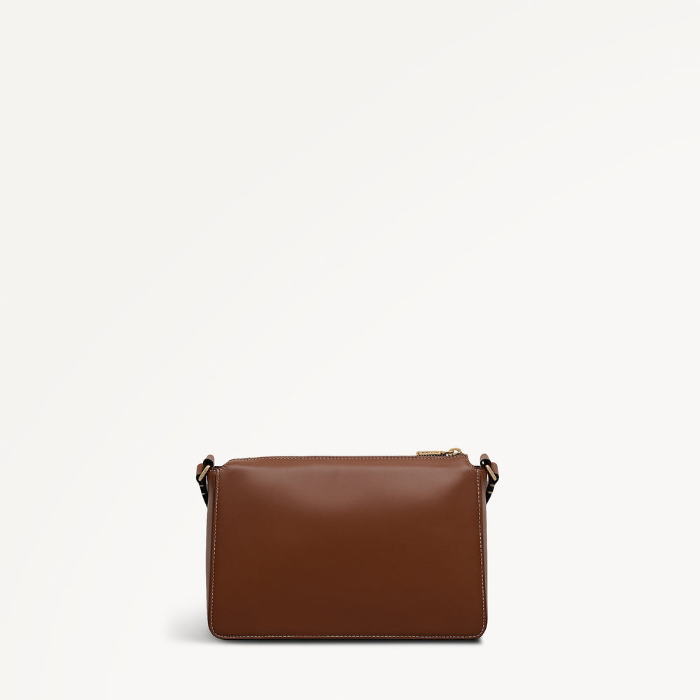 Fountain Park Small Ziptop Cross Body Cognac - 113325