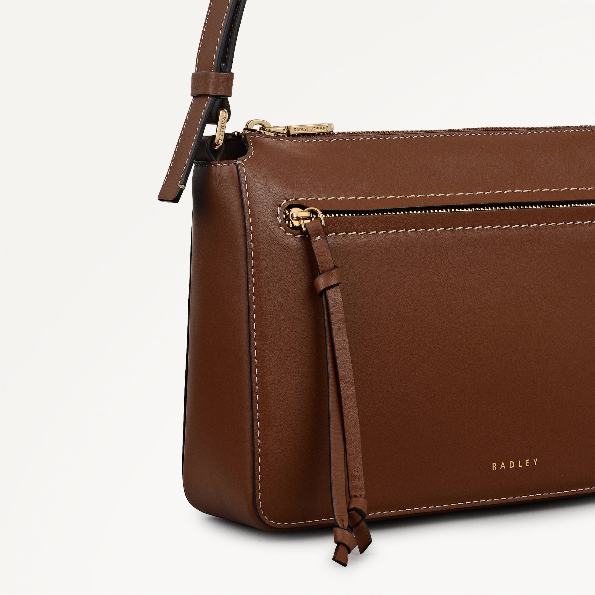 Fountain Park Small Ziptop Cross Body Cognac - 113325