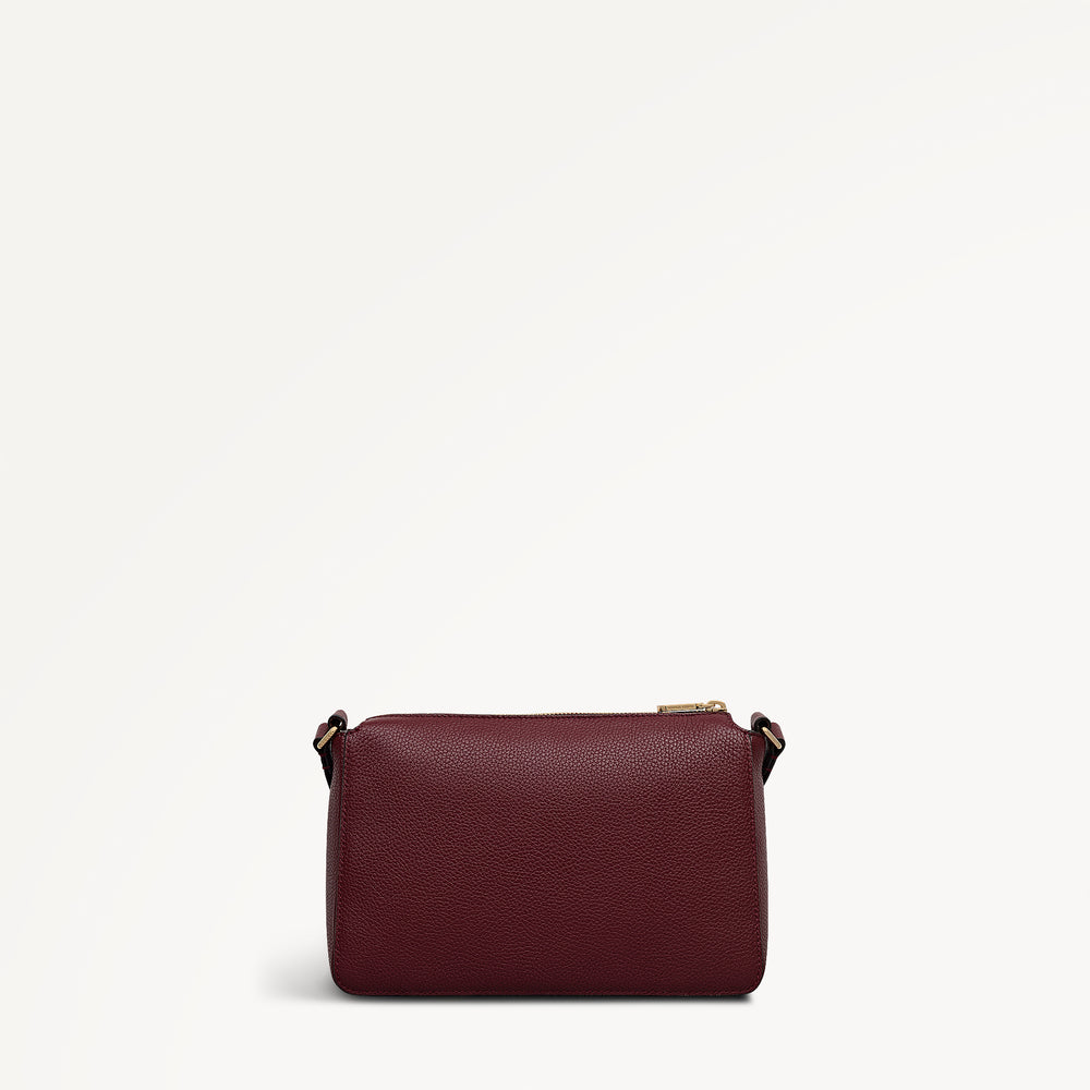 Fountain Park Small Ziptop Cross Body Merlot - 113328