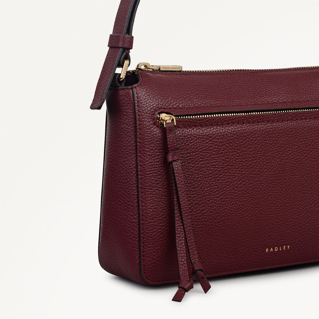 Fountain Park Small Ziptop Cross Body Merlot - 113328