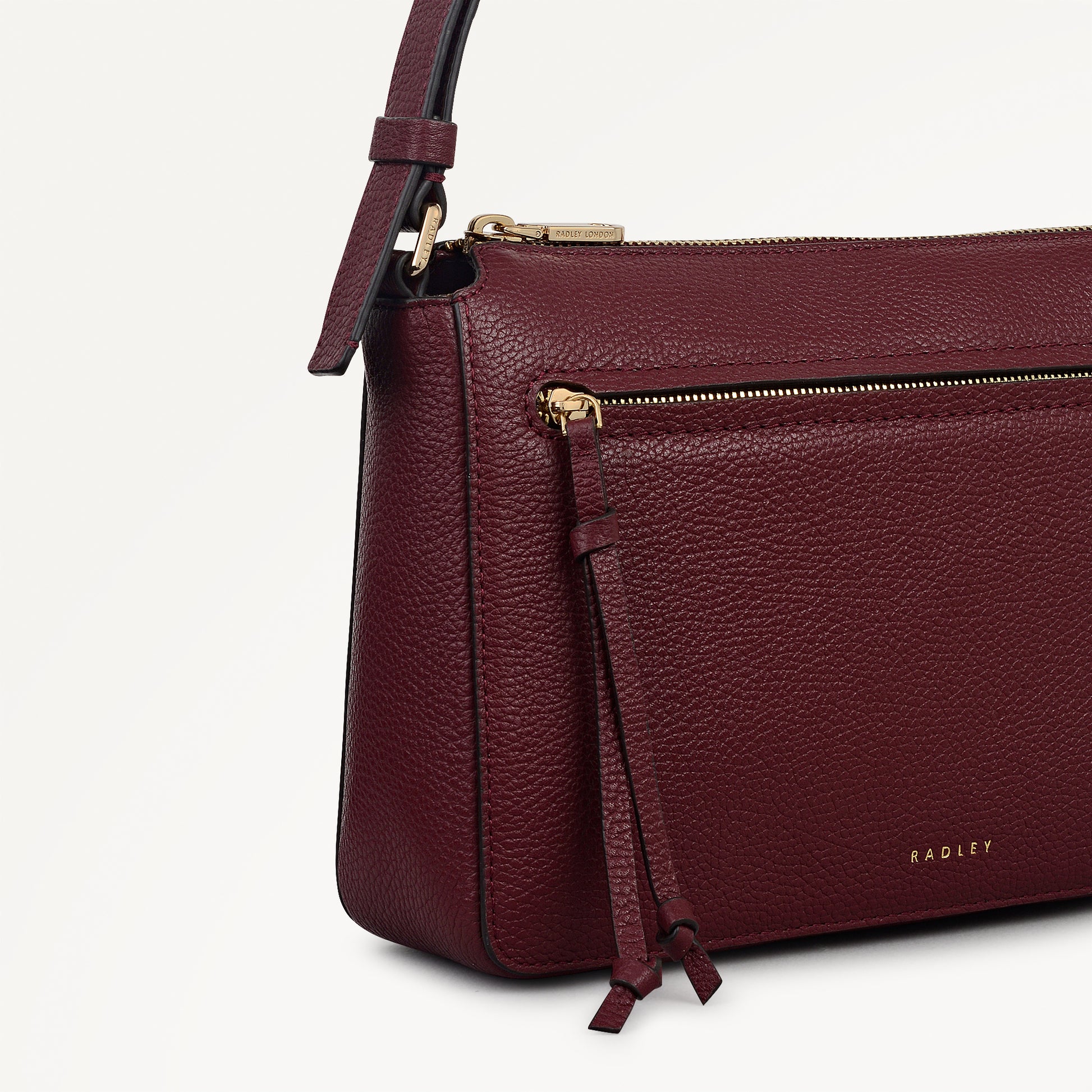 Fountain Park Small Ziptop Cross Body Merlot - 113328