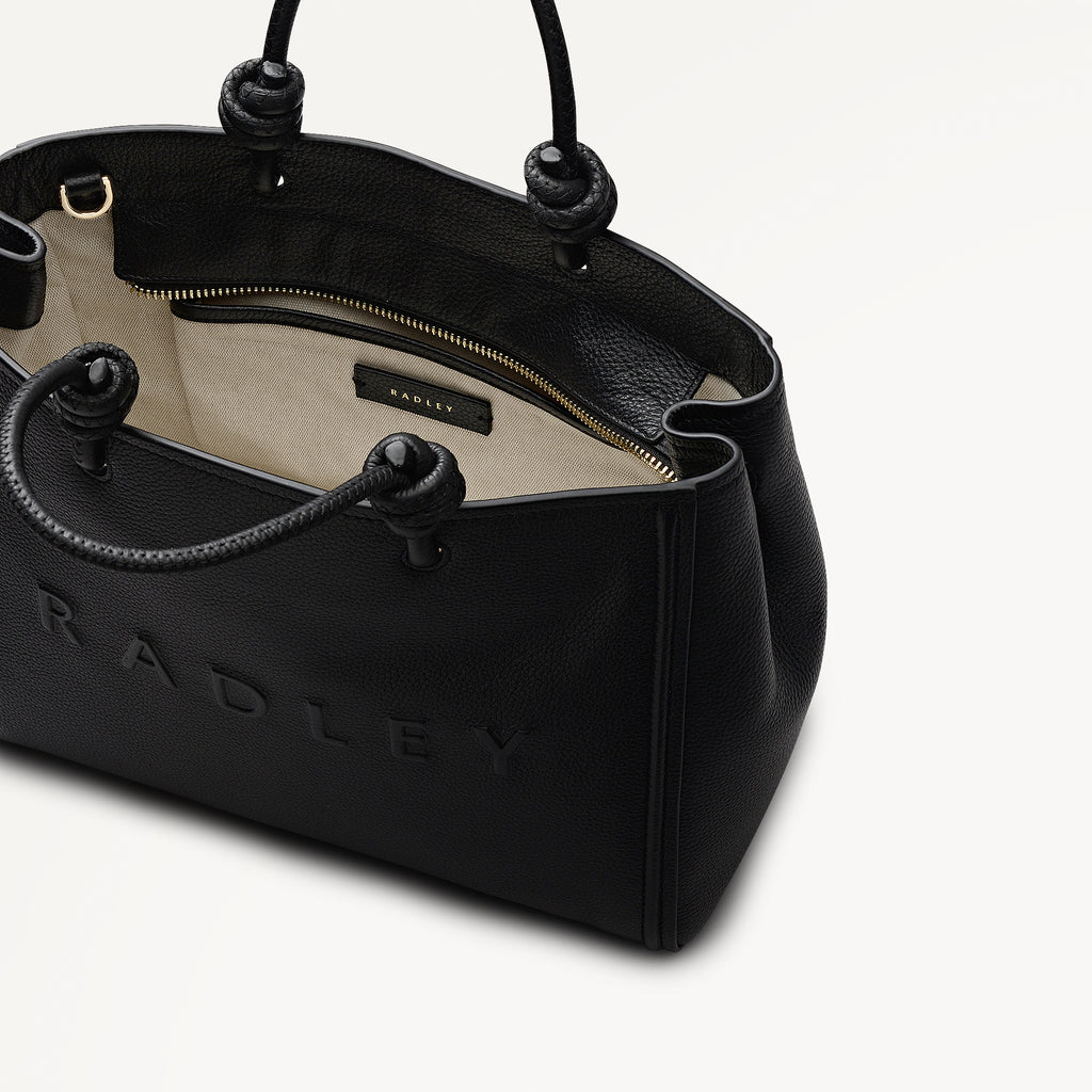 Ridgeway Gardens Medium Ziptop Grab Black - 113330