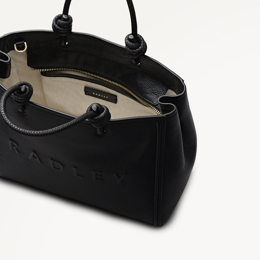 Ridgeway Gardens Medium Ziptop Grab Black - 113330