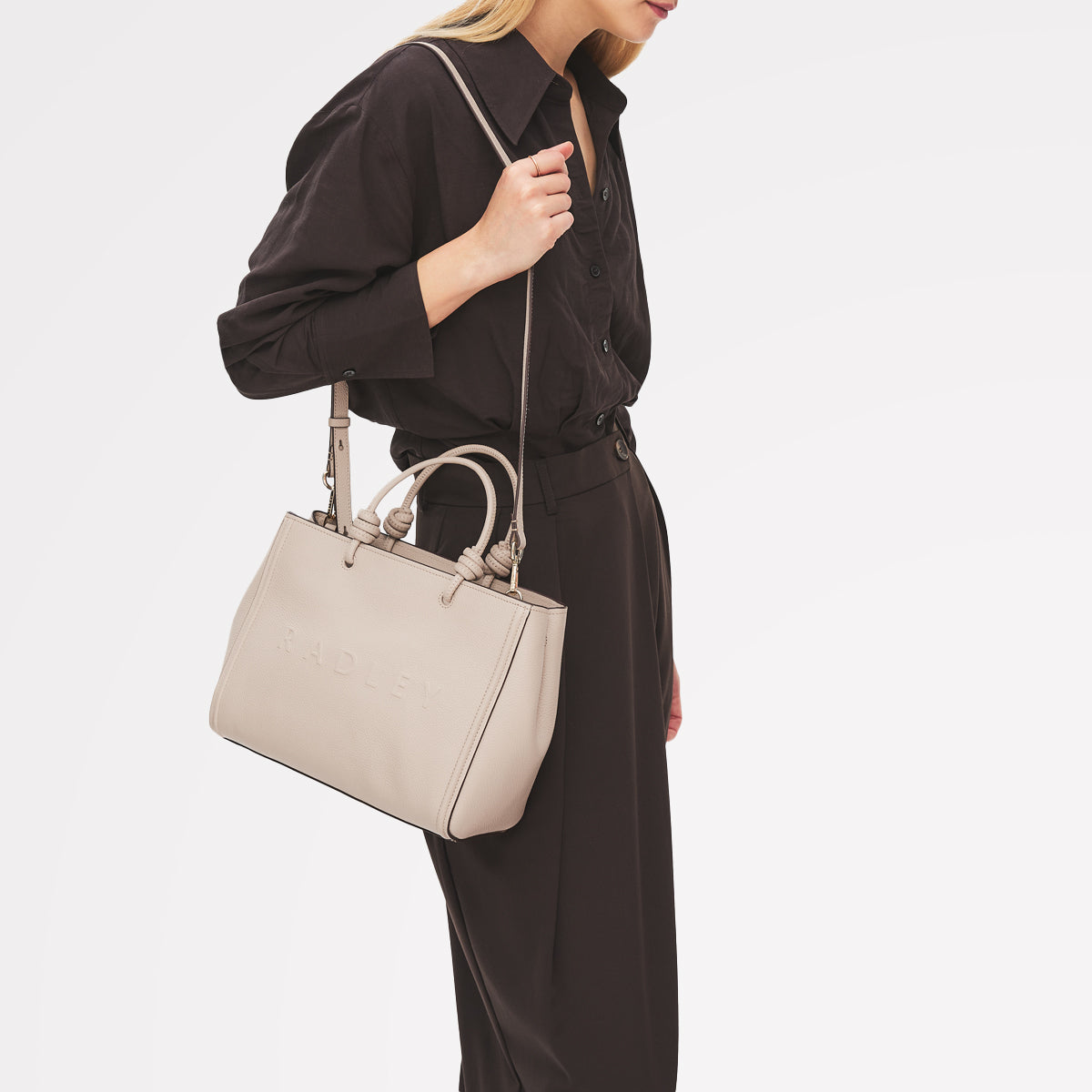 Porcini Medium Ziptop Grab Bag | Ridgeway Gardens SS26 | Radley London