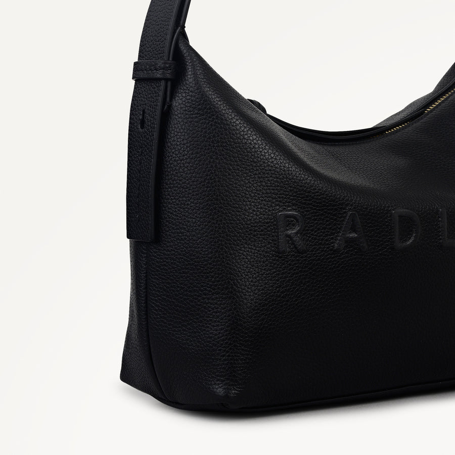 Ridgeway Gardens Medium Ziptop Shoulder Black - 113334