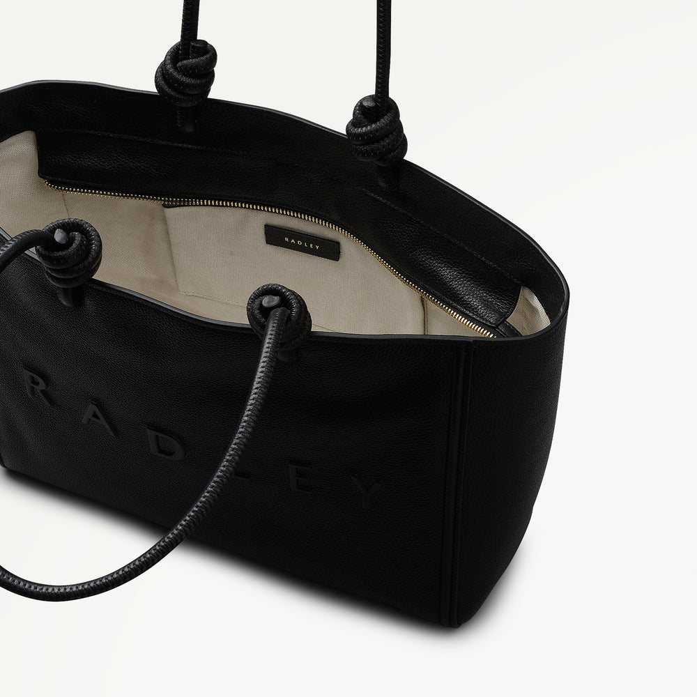 Ridgeway Gardens Large Ziptop Tote Black - 113336