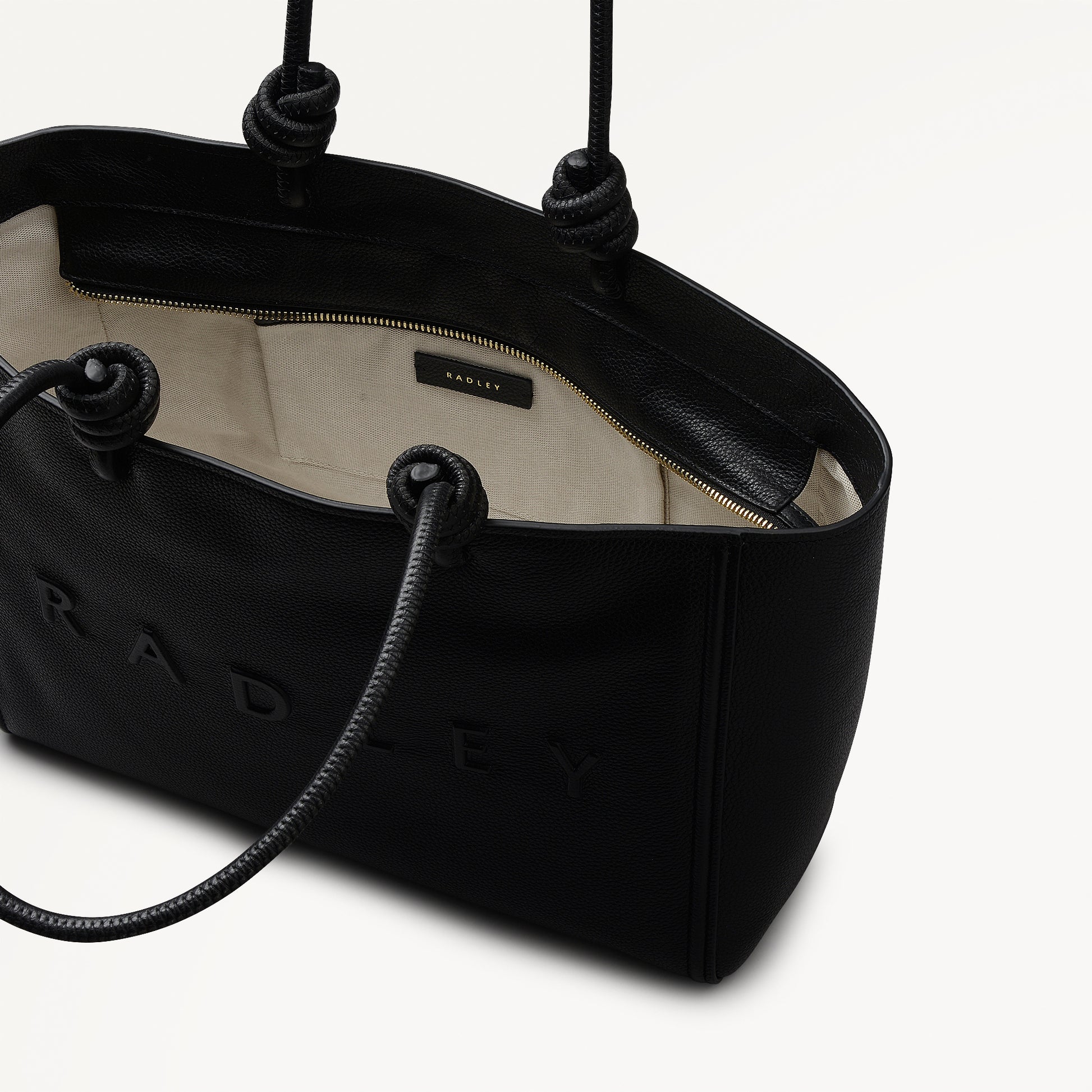 Ridgeway Gardens Large Ziptop Tote Black - 113336