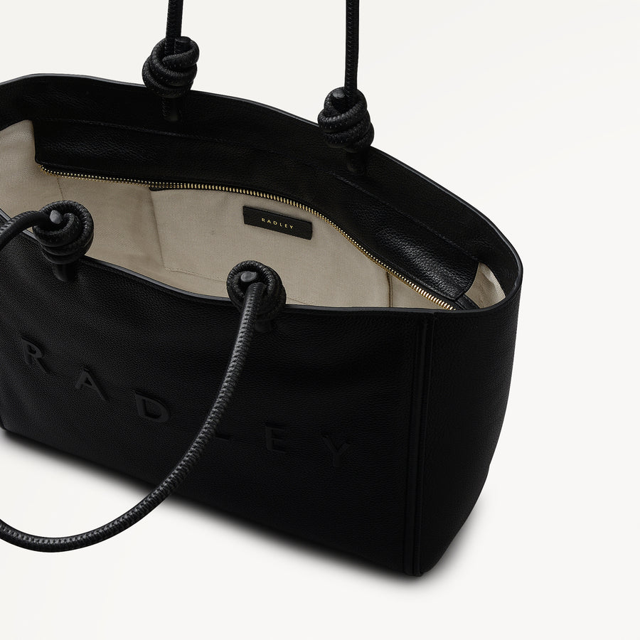 Ridgeway Gardens Large Ziptop Tote Black - 113336