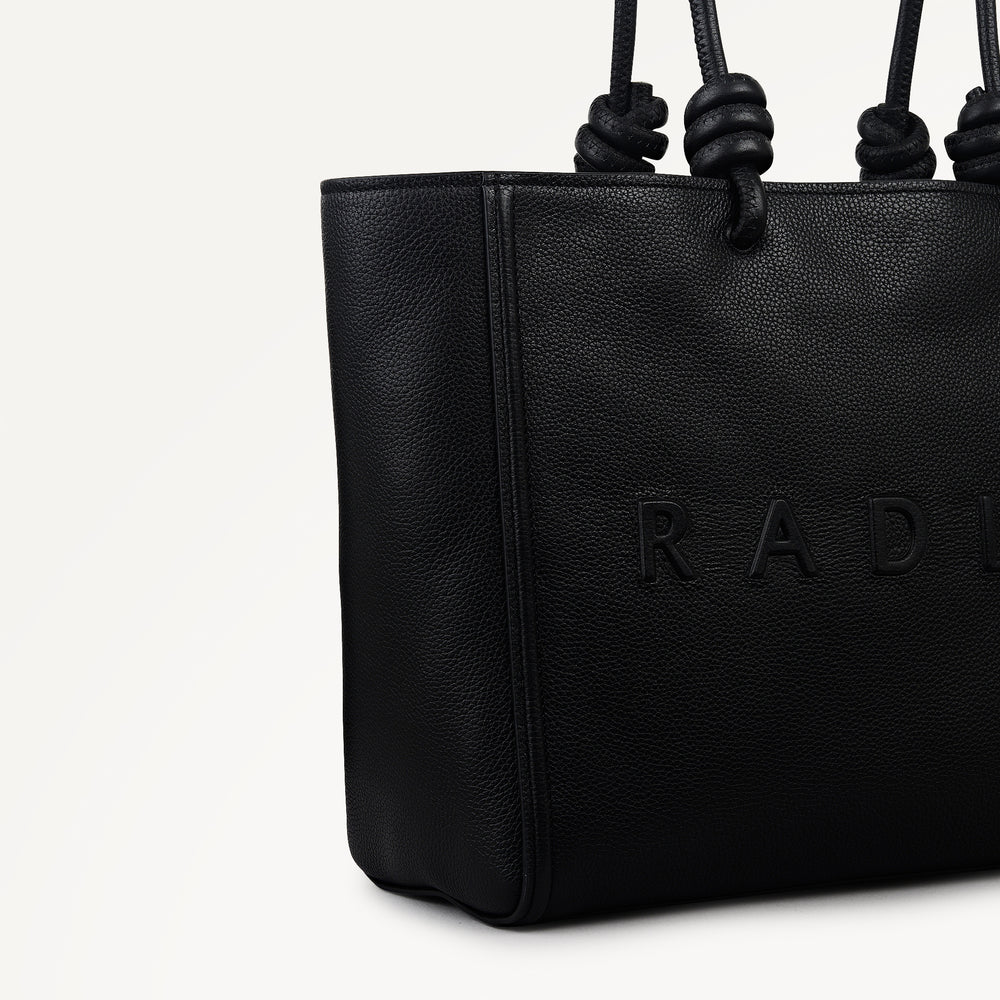 Ridgeway Gardens Large Ziptop Tote Black - 113336