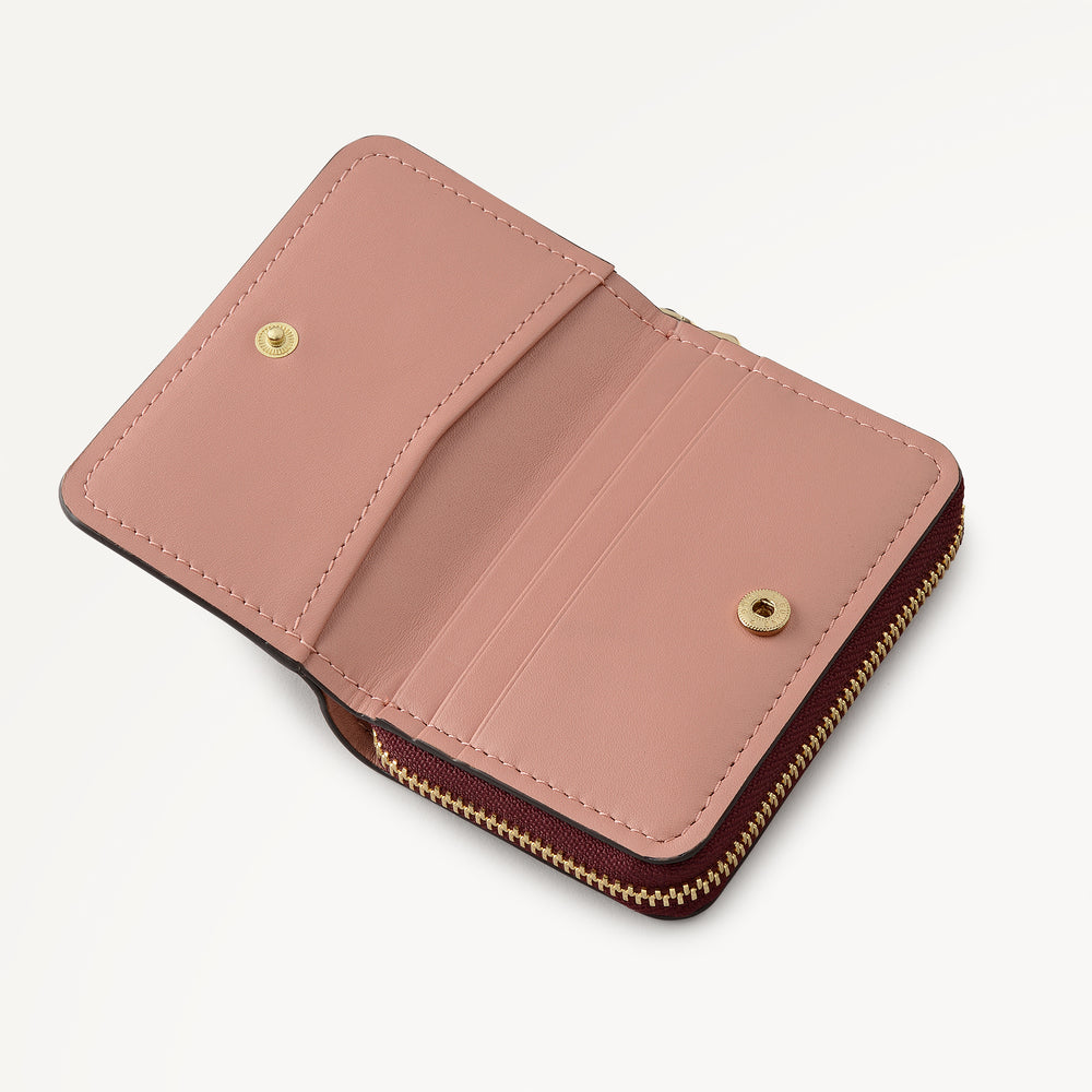 Fountain Park Small Zip Around Purse Merlot - 113342