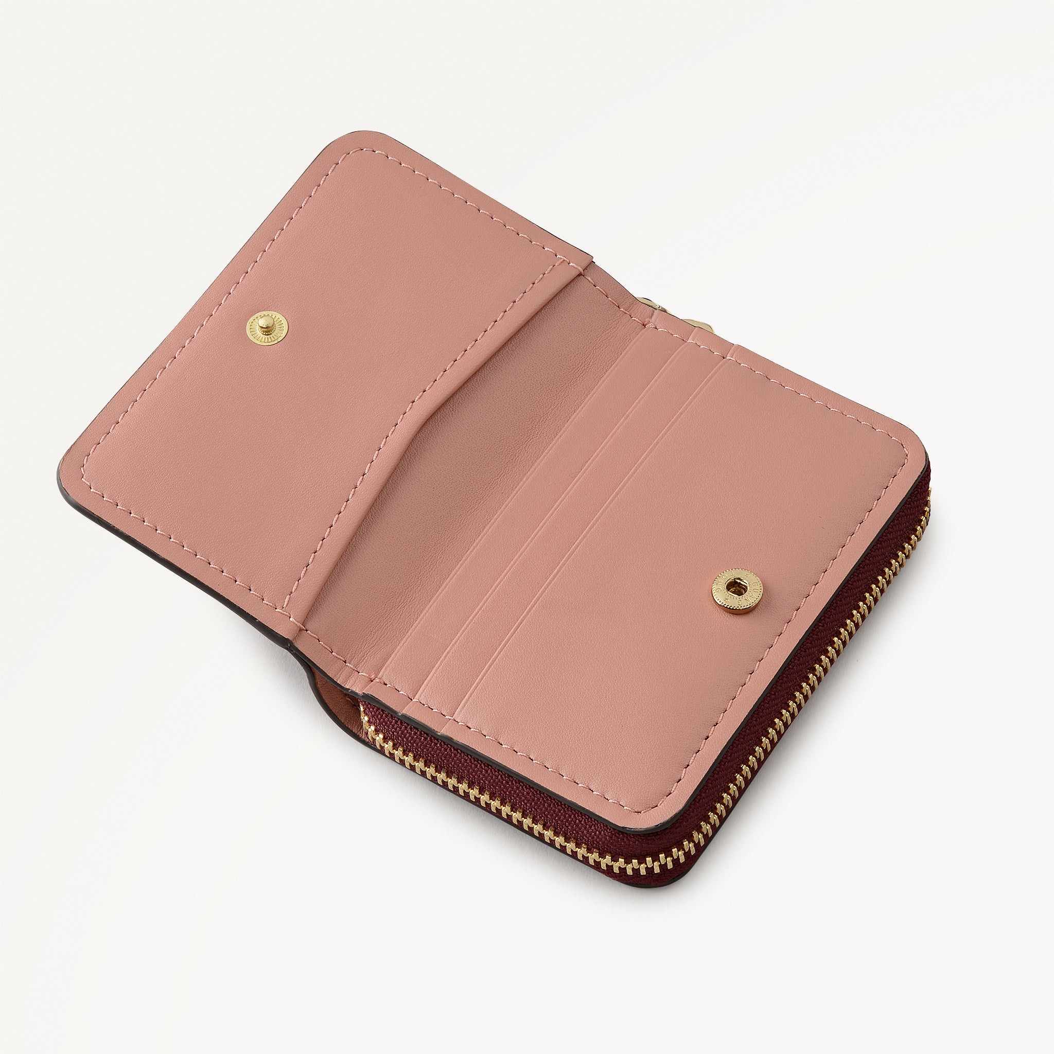 Fountain Park Small Zip Around Purse Merlot - 113342