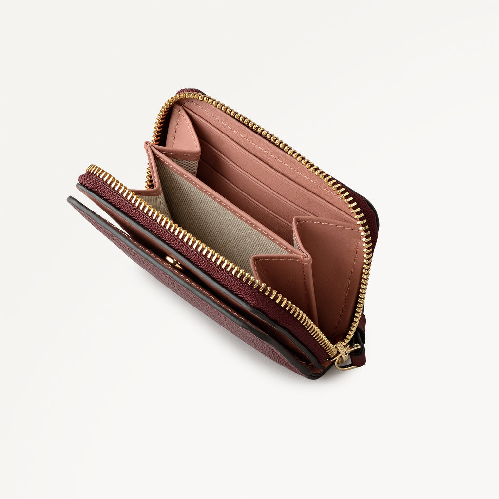 Fountain Park Small Zip Around Purse Merlot - 113342