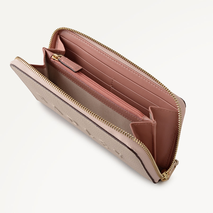 Ridgeway Gardens Large Zip Around Wallet Porcini - 113344