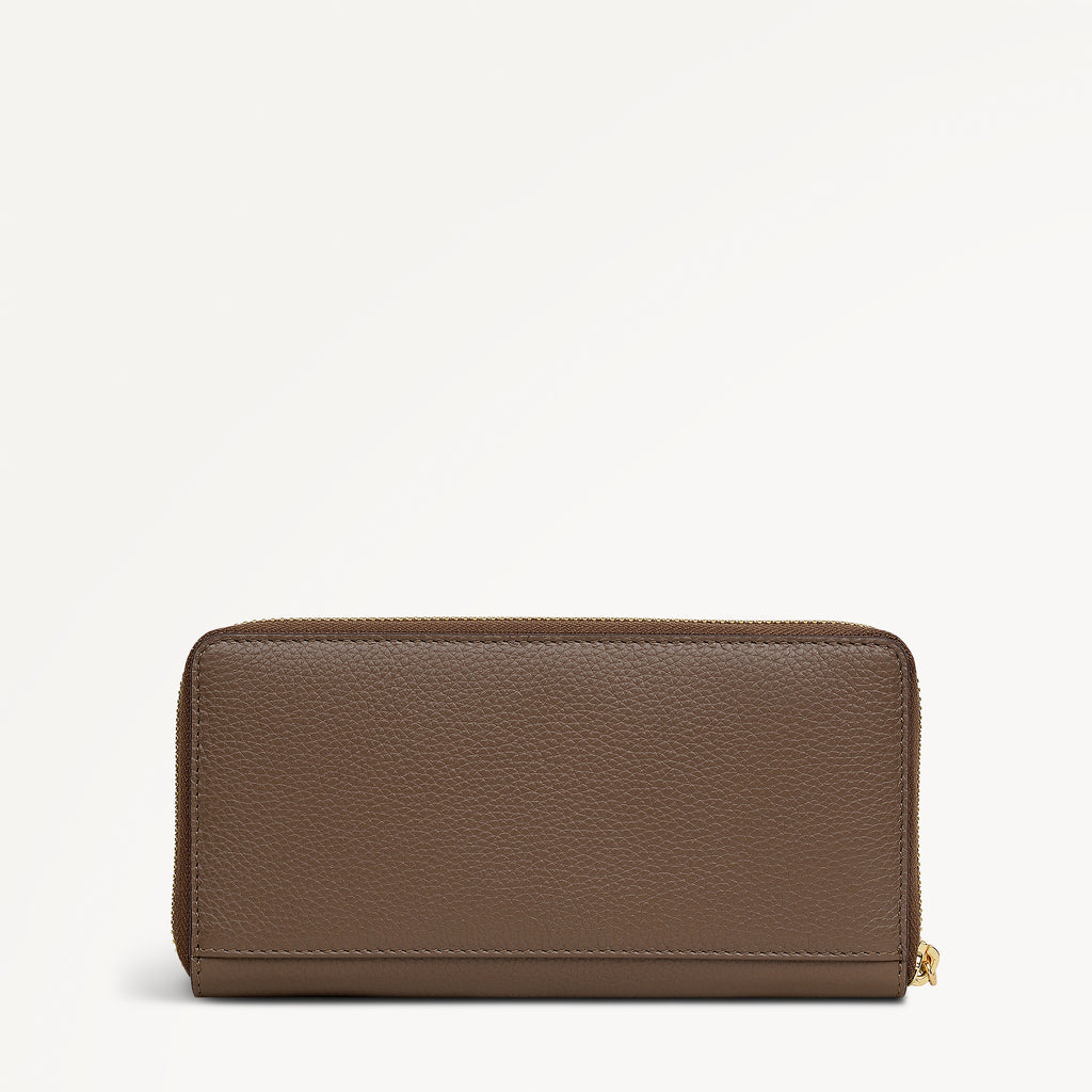 Ridgeway Gardens Large Zip Around Wallet Coffee - 113346