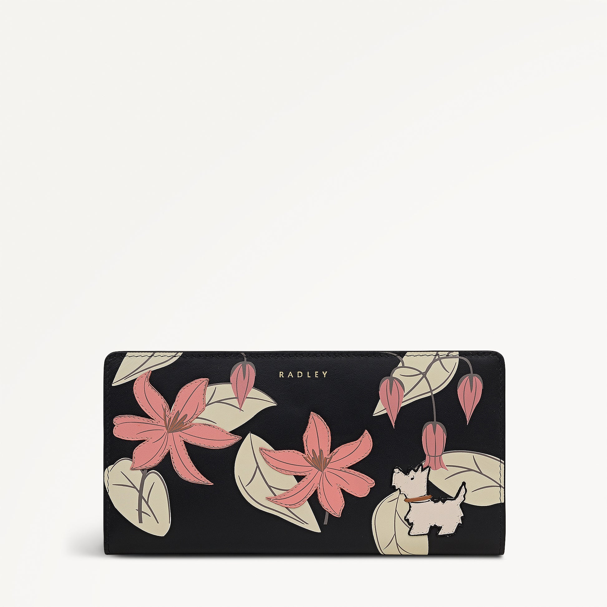 Pretty Petals Large Bifold Wallet Black - 113348