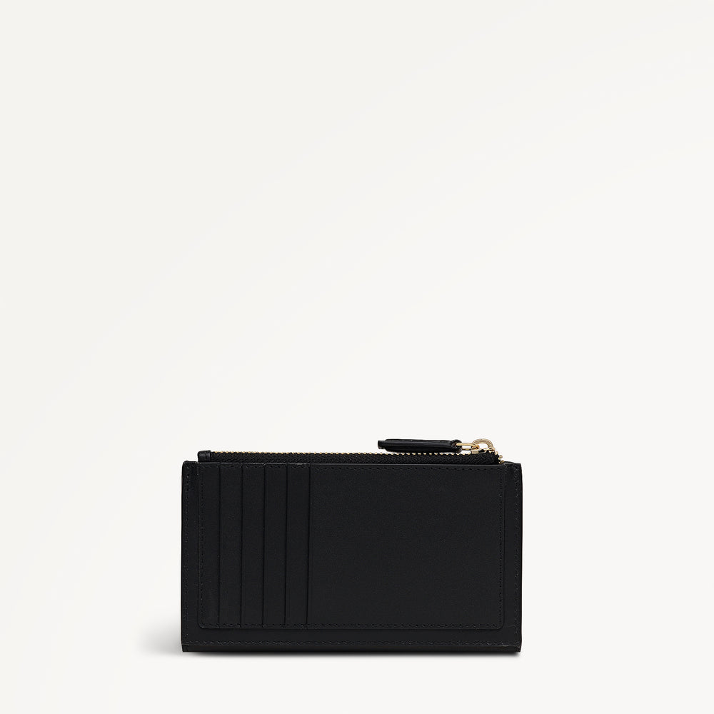 Pretty Petals Medium Ziptop Purse Black - 113351