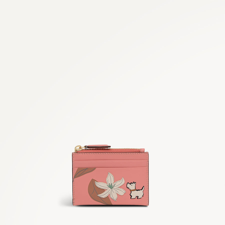 Pretty Petals Small Zip Card & Coin Holder Tea Rose - 113353